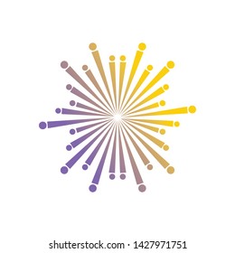 Audio sound wave vector illustration template design