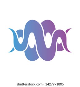 Audio sound wave vector illustration template design