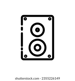 Audio Speaker - Computer and Web related  Icon - Outline EPS Vector