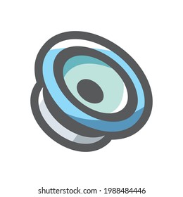 Audio Speaker equipment Vector icon Cartoon illustration