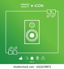 Audio speaker icon