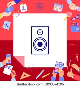 Audio speaker icon