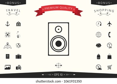 Audio speaker icon