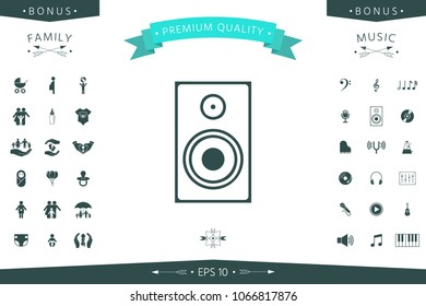 Audio speaker icon
