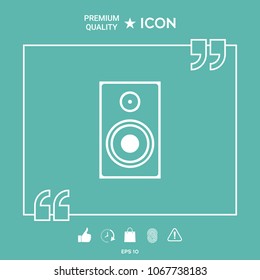 Audio speaker icon