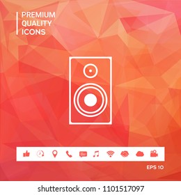Audio speaker icon