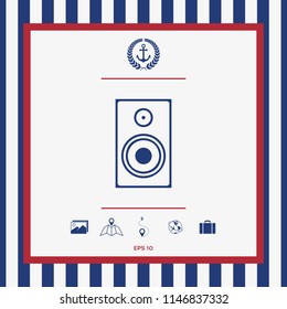 Audio speaker icon