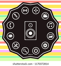 Audio speaker icon