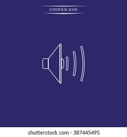Audio speaker icon.