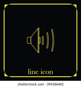 Audio speaker icon.