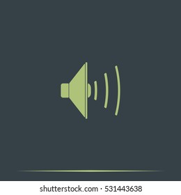 Audio speaker icon.