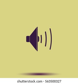 Audio speaker icon.