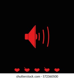 Audio speaker icon.
