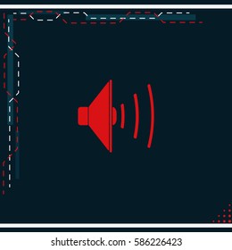 Audio speaker icon.