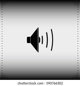 Audio speaker icon.