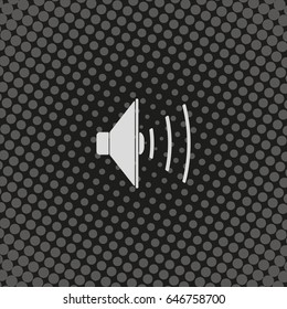 Audio speaker icon.
