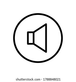 Audio speaker icon for apps and websites