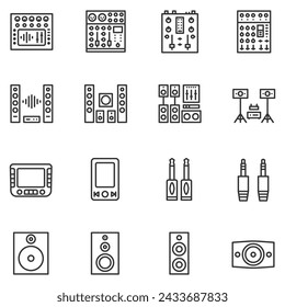 Audio Speaker Icon , Cable, Mixer, Music, Jack Plug