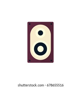 audio speaker icon, flat style