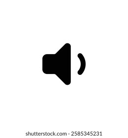 Audio speaker icon isolated on white background. Sound symbol modern, simple, vector, icon for website design, mobile app, ui. Vector Illustration