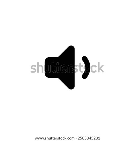 Audio speaker icon isolated on white background. Sound symbol modern, simple, vector, icon for website design, mobile app, ui. Vector Illustration