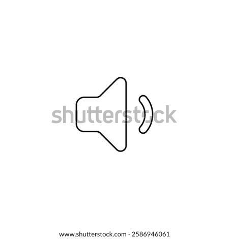 Audio speaker icon isolated on white background. Sound symbol modern, simple, vector, icon for website design, mobile app, ui. Vector Illustration