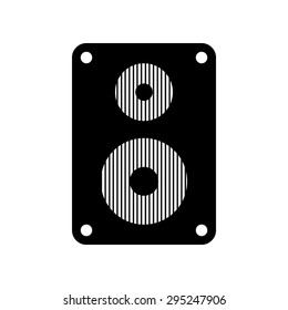 Audio speaker icon on white background. Vector illustration.