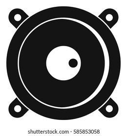 Audio speaker icon. Simple illustration of audio speaker vector icon for web