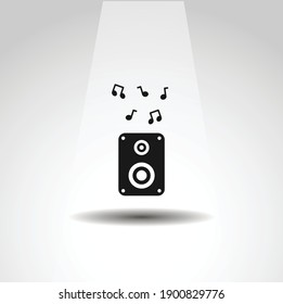 audio speaker icon, speaker simple music icon