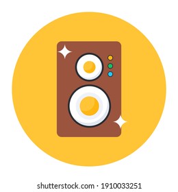 
Audio speaker icon, trendy vector design of sound system