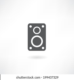 Audio speaker icon, vector