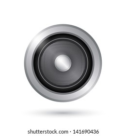 Audio speaker icon. Vector illustration