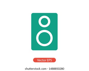 Audio speaker icon. Vector illustration EPS10. Music concept