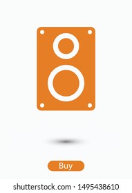 Audio speaker icon. Vector illustration EPS10. Music concept