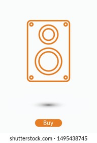 Audio speaker icon. Vector illustration EPS10. Music concept