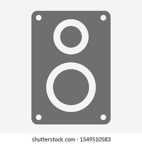 audio speaker icon. Vector illustration EPS10. Music concept