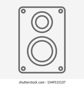 audio speaker icon. Vector illustration EPS10. Music concept
