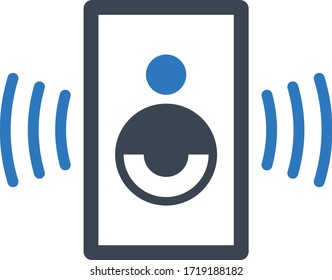 Audio speaker icon (Vector illustration)