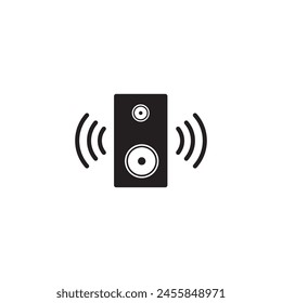 audio speaker icon vector ilustration logo design