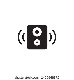 audio speaker icon vector ilustration logo design