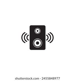 audio speaker icon vector ilustration logo design