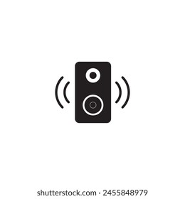 audio speaker icon vector ilustration logo design