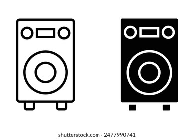 audio speaker icon vector ilustration logo design