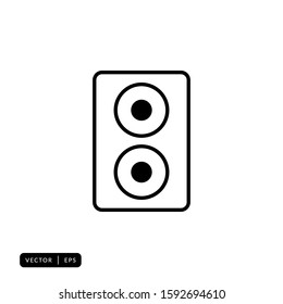 Audio Speaker Icon Vector - Sign or Symbol