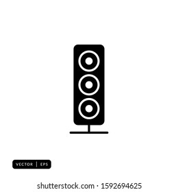 Audio Speaker Icon Vector - Sign or Symbol