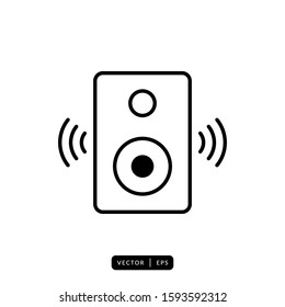 Audio Speaker Icon Vector - Sign or Symbol