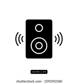 Audio Speaker Icon Vector - Sign or Symbol