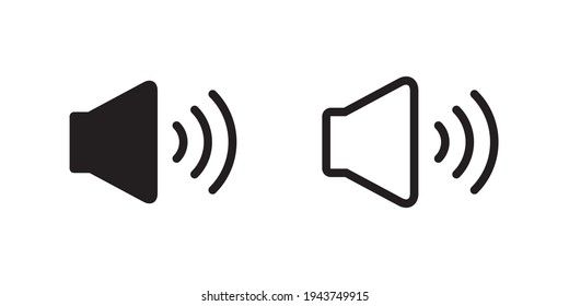 Audio Speaker Icon Vector. Volume Symbol Image
