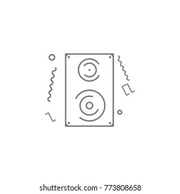 Audio speaker line icon. Web element. Premium quality graphic design. Signs symbols collection, simple icon for websites, web design, mobile app, info graphics on white background