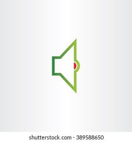 audio speaker logo volume sound icon vector sign
